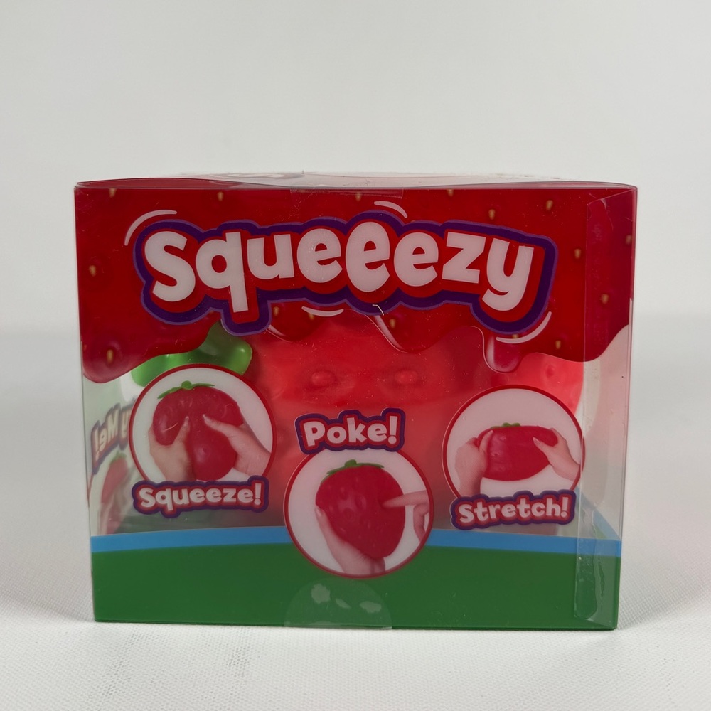 Sunny Days Jumbo Squeezy Strawberry Squishy Toy Stress Relief Sensory Fun